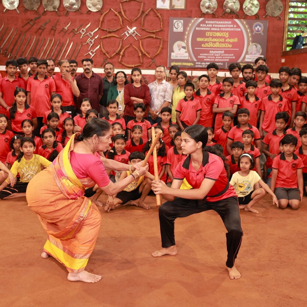 kalaripayattu Training with Meenakshi Amma Gurukkal