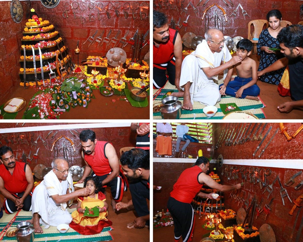 Vijaya Dashmi Celebration with Vidyarambham - Kadathanadan Kalari ...